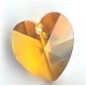14.4 x 14.0 mm Swarovski heart topaz