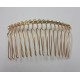 Small Wire Hair Comb Gold