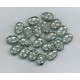 Czech Silver Cross-Etched Oval Beads