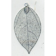 Silver Plated Laser Leaf Earings
