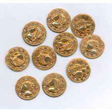 Brass Coin with Greek Profile