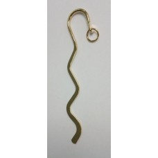 Small Curly Gold Bookmark 