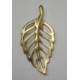 Brass Hollow Leaf Small