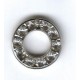 12mm Swarovski Silver Round with Diamontes
