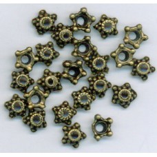 Bali Brass Beadcap Small Star-Shaped
