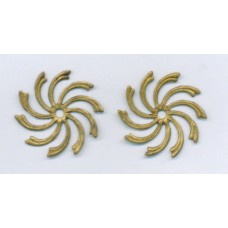 Brass Swirl Stamping Small