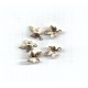 Small Maple Leaf Stamping Charm Gold