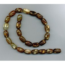 Agate Smooth Brown Barrels