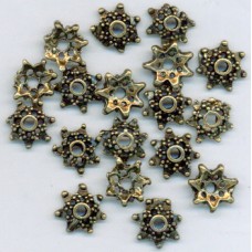 Bali Brass Beadcap Star-Shaped