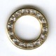 15mm Swarovski Gold Round with Diamontes