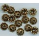 Bali Brass Beadcap Swirled
