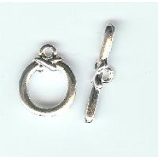 cross over style silver fob set