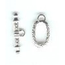 Roman Style Silver fob end
