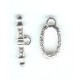Roman Style Silver fob end