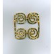 Gold Component 2 Piece Square with Spirals