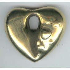 45MM FAT BRASS HEART