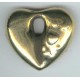 45MM FAT BRASS HEART