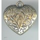 W539 double sided brass heart