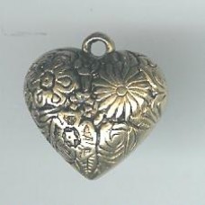 w547 fat small heart brass colour