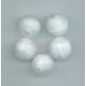 Large Facetted White Beads