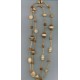 Wooden Necklace with Three-Tone Beads
