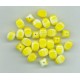 Czech Yellow & White Striped Bead
