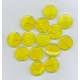 Czech Yellow Coin Bead
