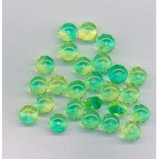 Czech Yellow-Green Facetted Briolette Bead