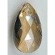 22mm x 13mm golden shadow teardrop