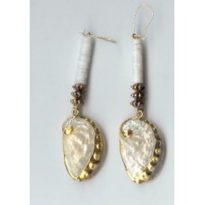 24carat plated abalone earings