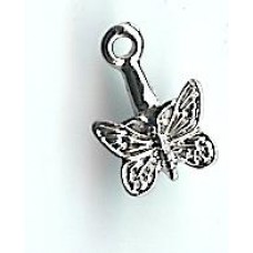 Rhodium Butterfly Bail 