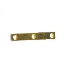 3 hole 18mm  gold spacer bar