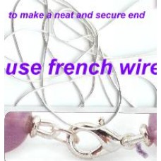 BEADALON FRENCH WIRE SILVER