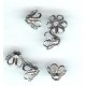 Pressed Metal 6mm Nickle Beadcap