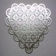 Silver Plated Laser cut Big Heart