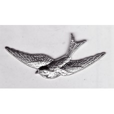 large blue bird in nickel
