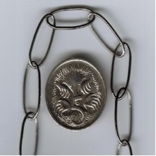 Brass Based Soldered Black Nickle Chain