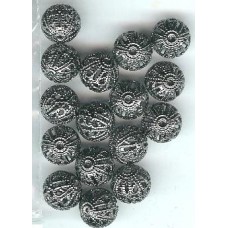 10mm Black Nickel Filigree Balls 