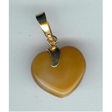 bohemian heart small  mustard