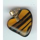 bohemian  tiger stripes heart