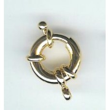 15mm gold plated  brass special bolt ring