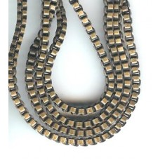 2mm Box Chain Brass Ox