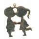boyfriend/girlfriend big size in raw brass