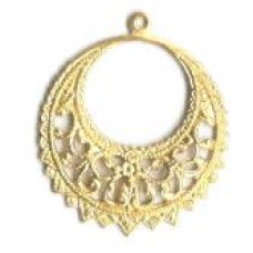 Filigrae Brass Medium Round