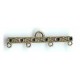 brass plated 4 hole bar  45mm
