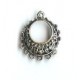 brass plated 7 hole circle filigrae
