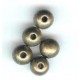7mm  solid brass bead oxidised