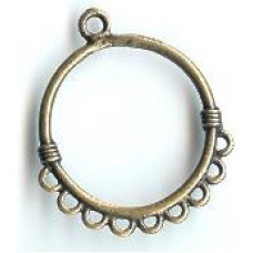 brass plated 9 hole circle