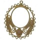 Laser Cut raw Brass Styled Circle 1 pair