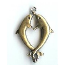 brass plated double dolphin